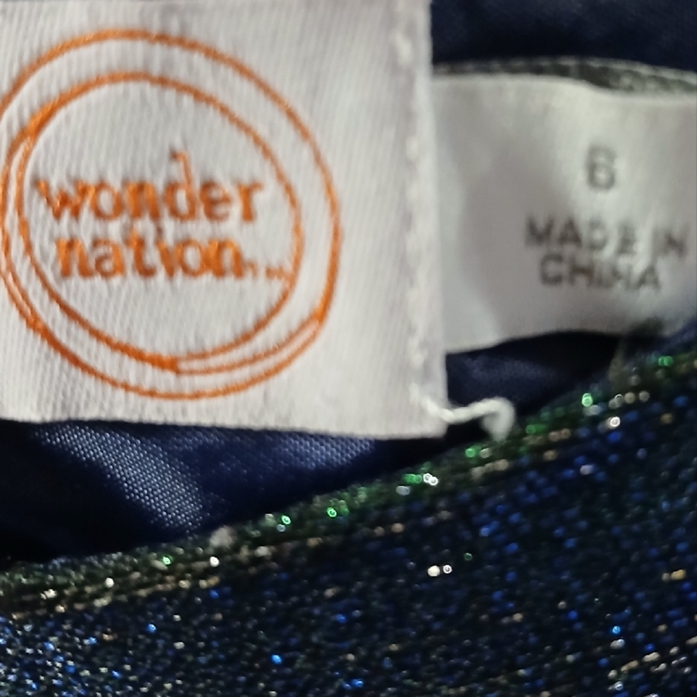 Wonder Nation Sparkly Dress - Blue